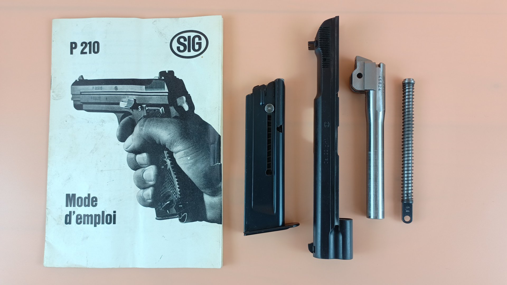 SIG P210-2, P 210-2, Kal. 9mmLuger *Top-Set mit Wechselsystem Kal. .22lr* – Bild 2