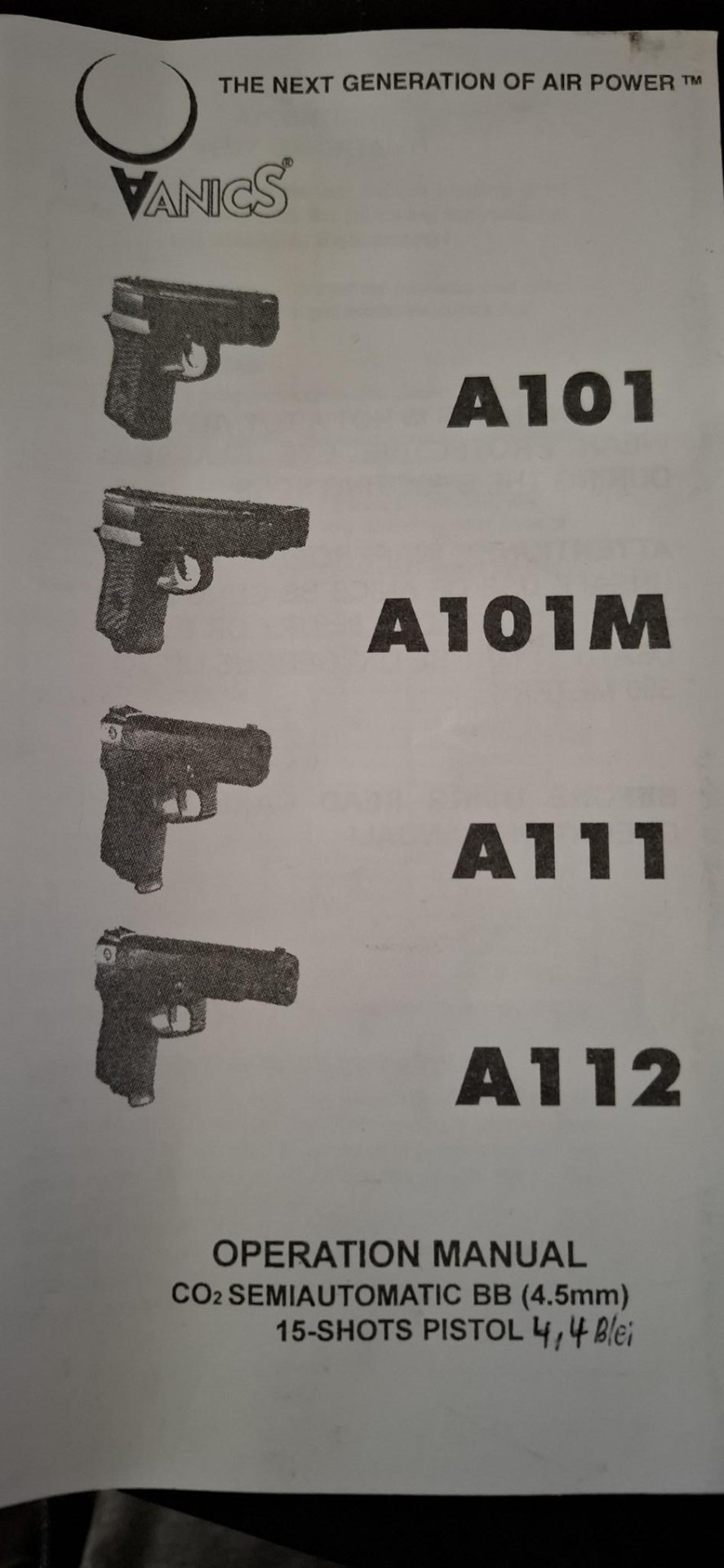 Anics A-101 Magnum CO2-Luftpistole, 4,5 mm, mit Koffer und Ersatzmagazin – Bild 5