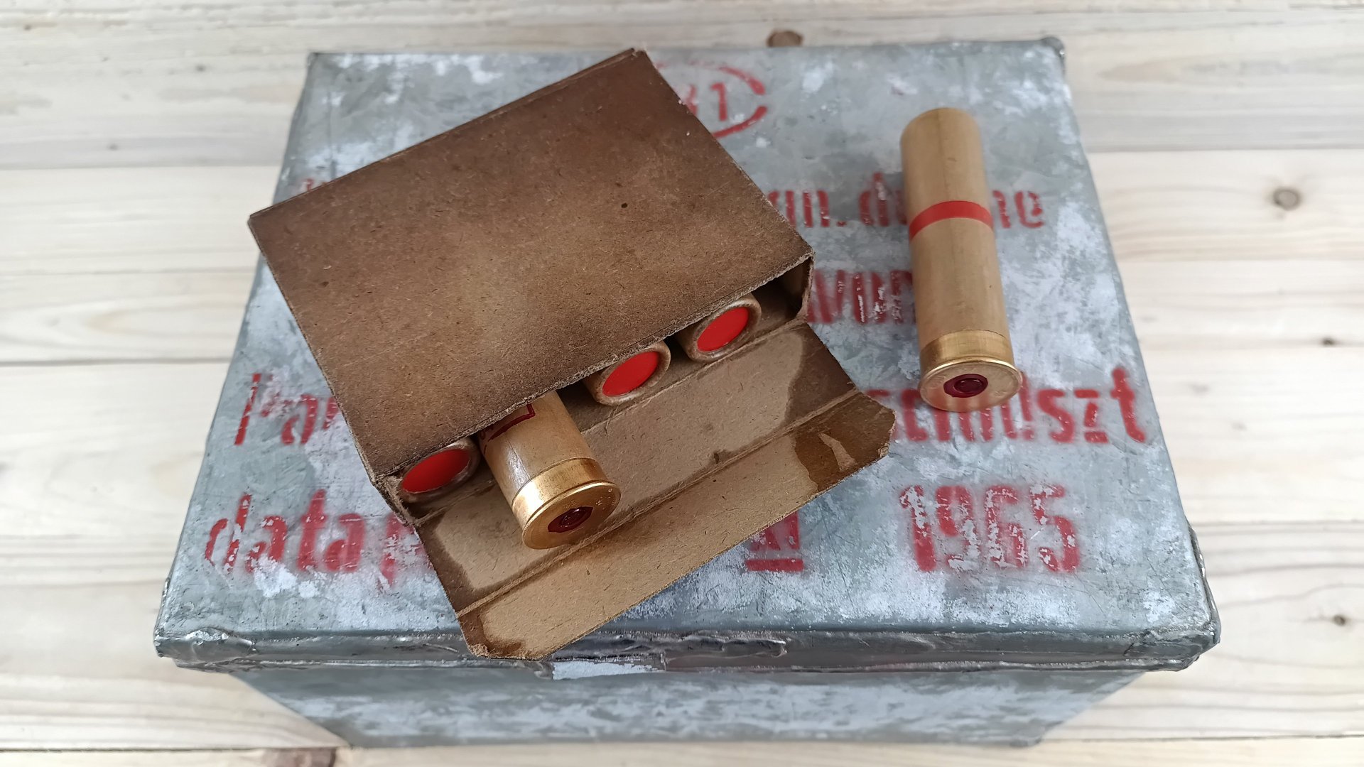 Signalpatrone, Kal. 4 (26,5 mm) Rauch Rot *100 Schuss in OVP* – Bild 2