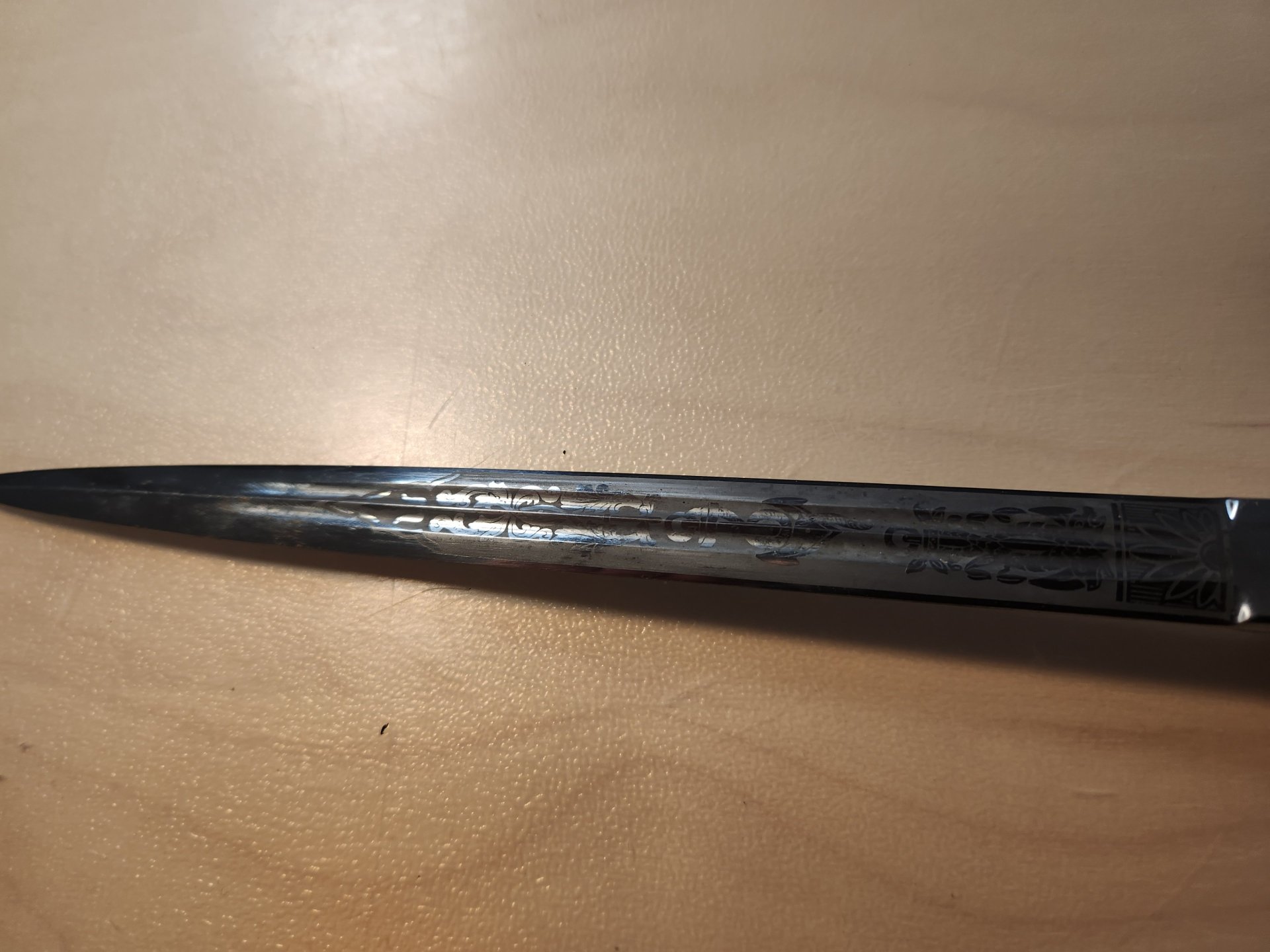 Kriegsmarine-Offiziersdolch (Modell 1938) inkl. Urkunde – Bild 7