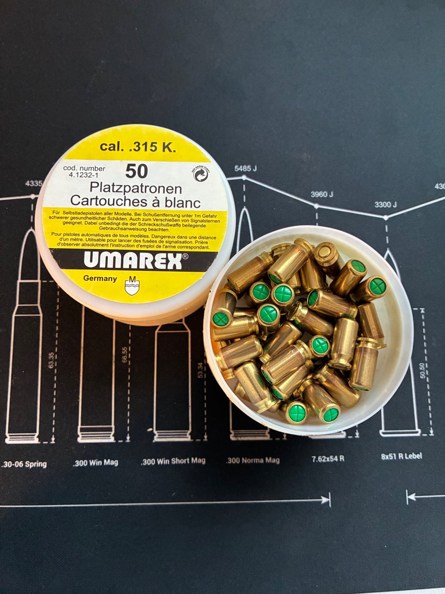 Umarex Platzpatronen cal. .315 K. 94 Stück – Bild 1