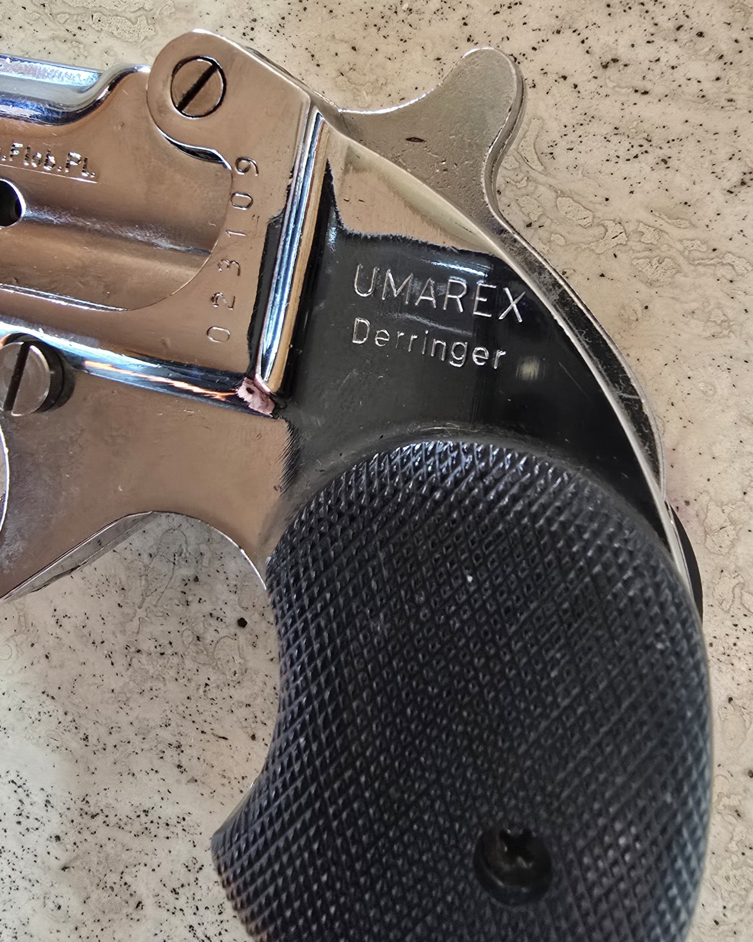 UMAREX / Doppel Derringer / 6mm Flobert / SSW-Platzpatronen / PTB 296 – Bild 8