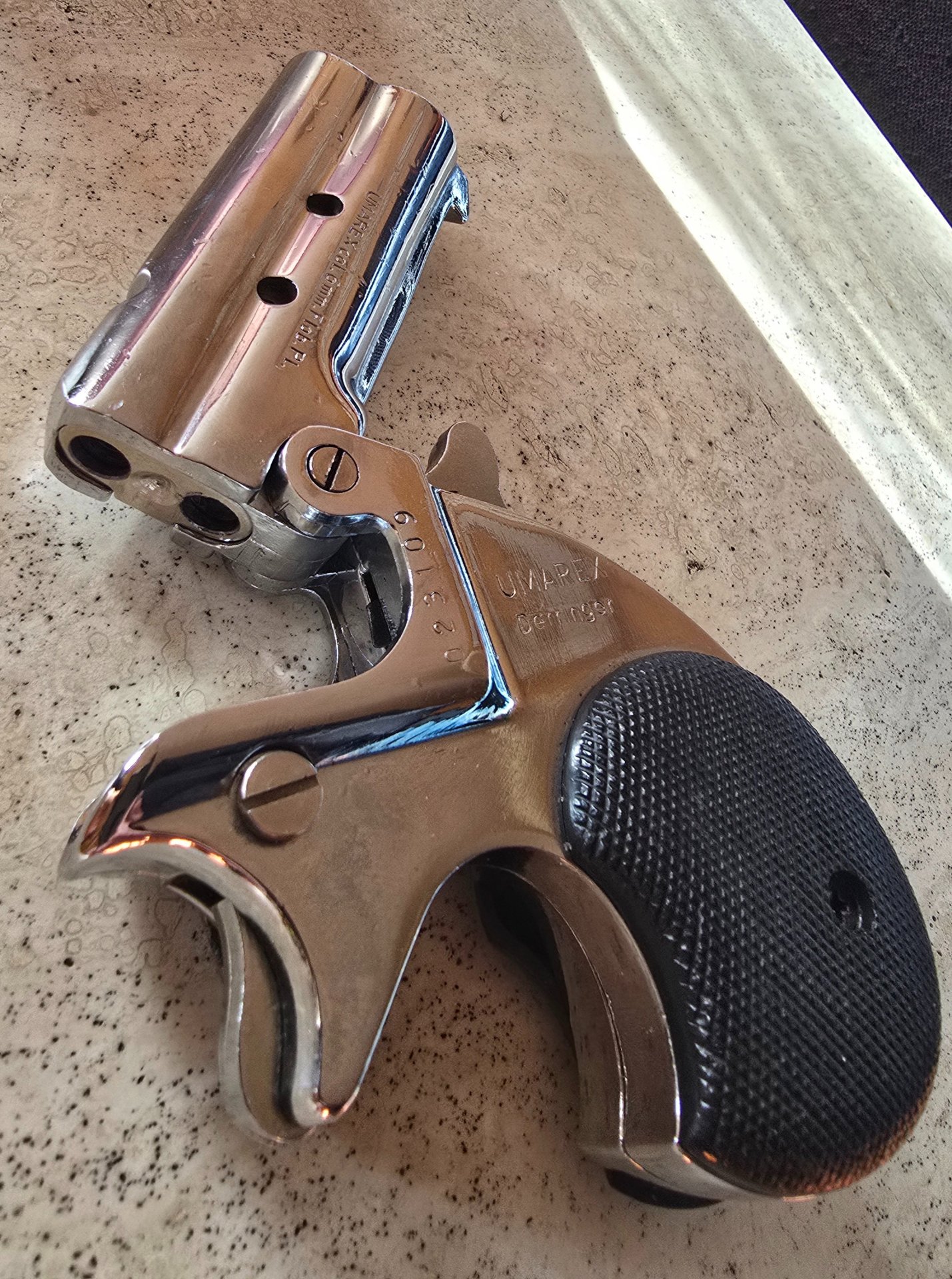 UMAREX / Doppel Derringer / 6mm Flobert / SSW-Platzpatronen / PTB 296 – Bild 4