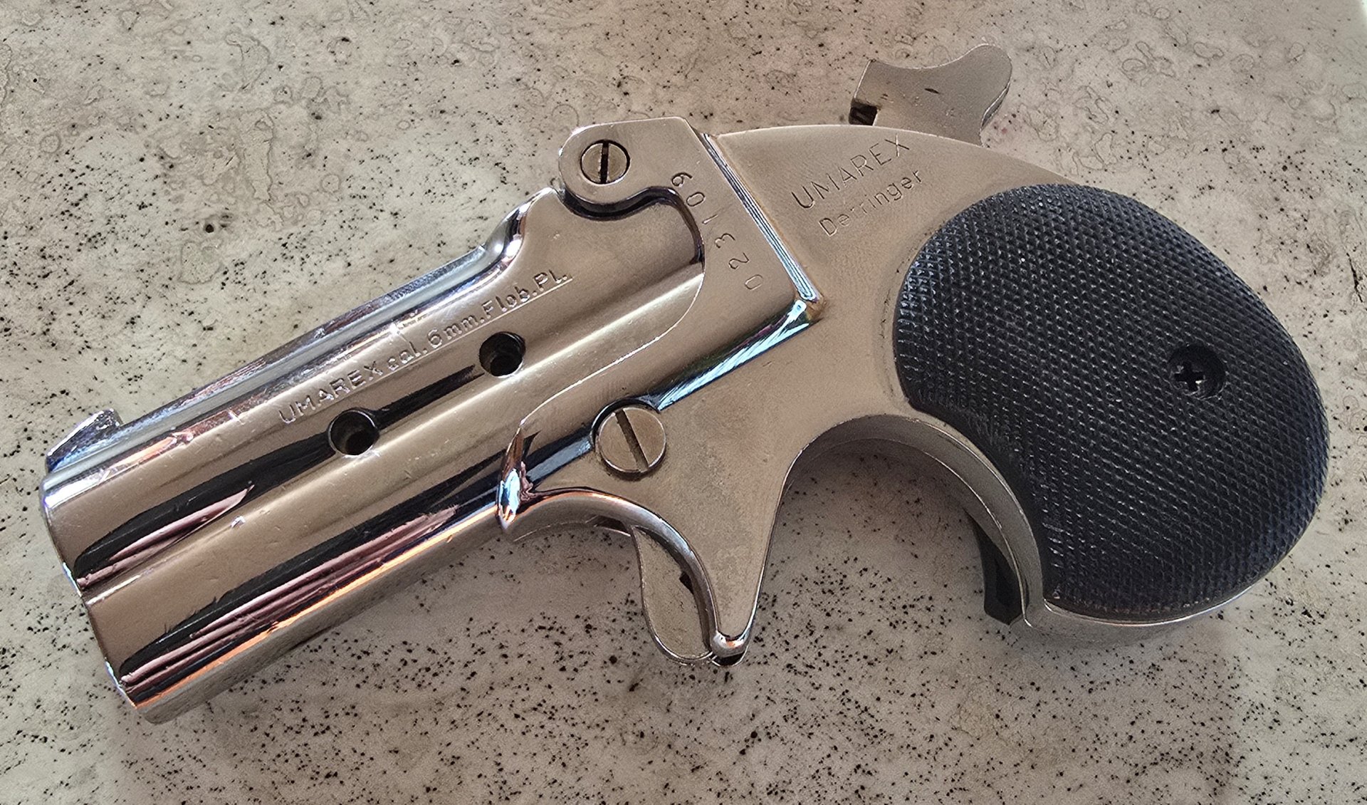 UMAREX / Doppel Derringer / 6mm Flobert / SSW-Platzpatronen / PTB 296 – Bild 2