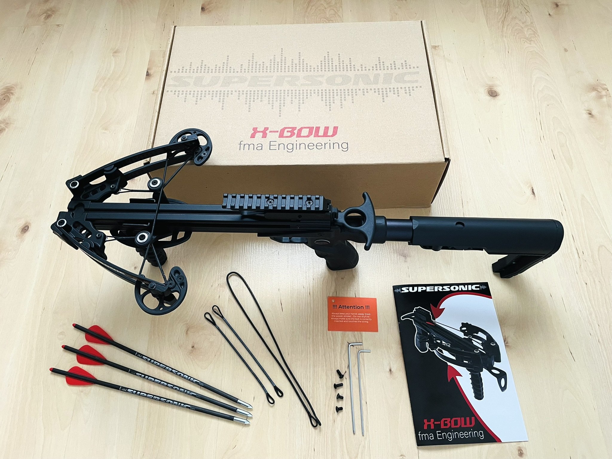 X-BOW FMA Supersonic XL - 120 lbs / 330 fps Pistolenarmbrust m. L-Schaft | TOP Zustand – Bild 1