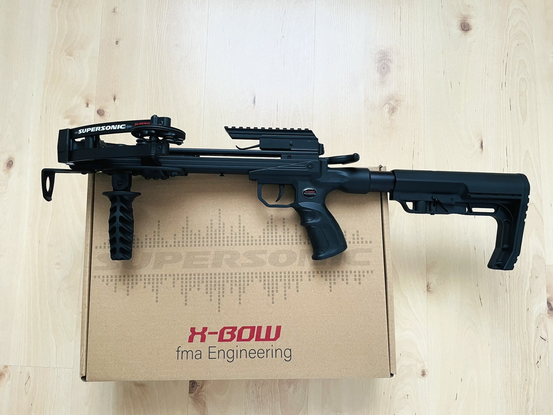 X-BOW FMA Supersonic XL - 120 lbs / 330 fps Pistolenarmbrust m. L-Schaft | TOP Zustand – Bild 2