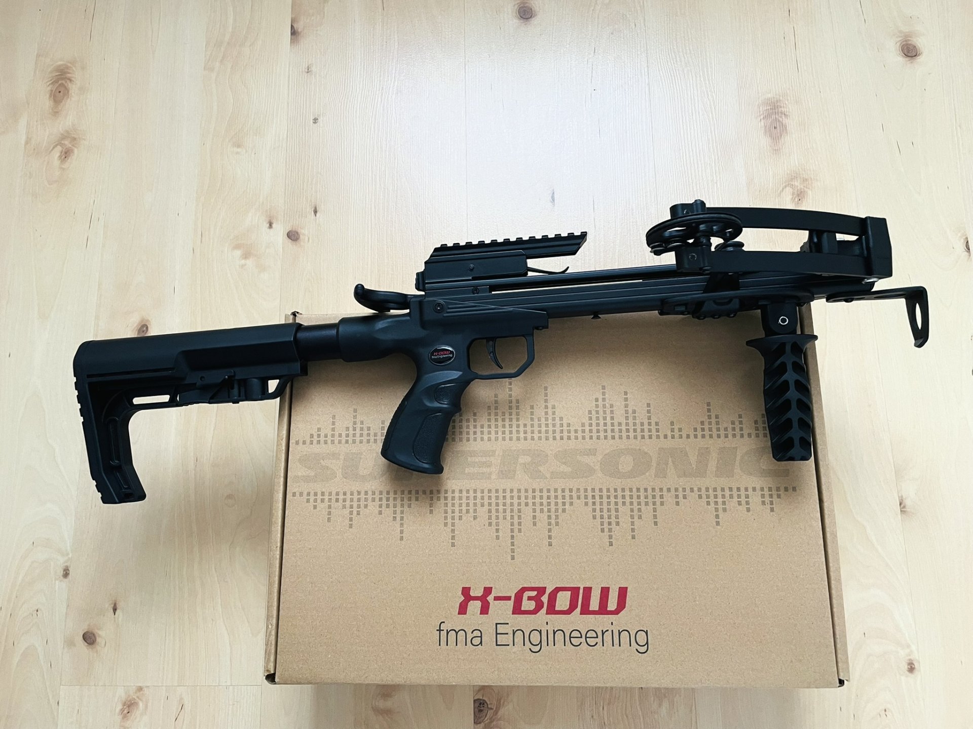 X-BOW FMA Supersonic XL - 120 lbs / 330 fps Pistolenarmbrust m. L-Schaft | TOP Zustand – Bild 3