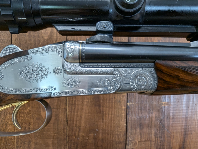 Doppelbüchse Ferlach Juch/Karl Grund Kal.9,3*74R – Bild 3