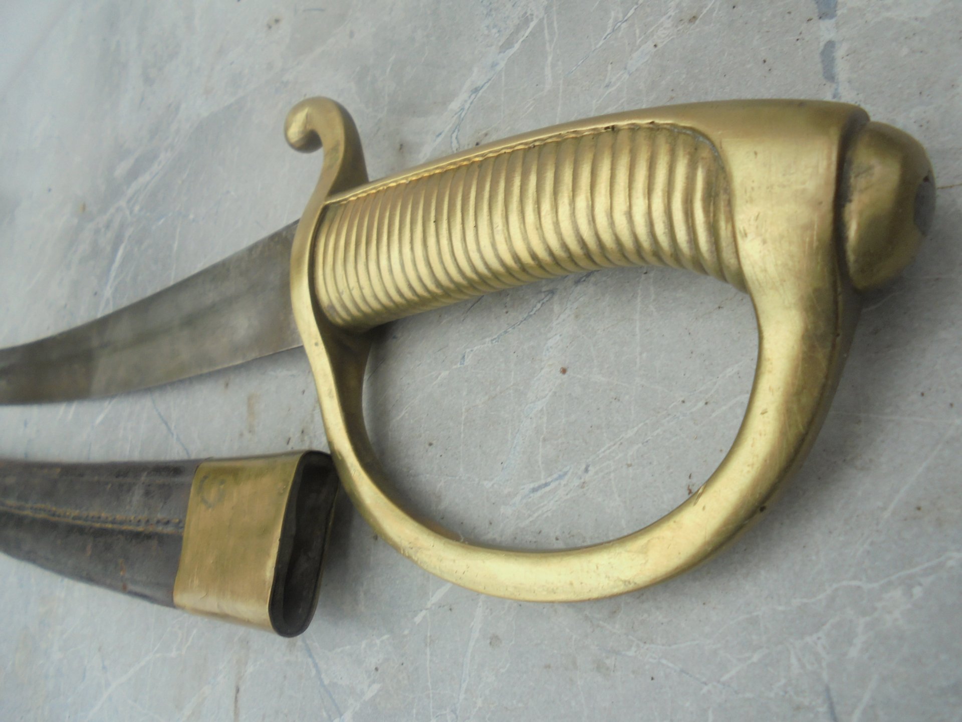 Bajonett mit Leder Scheide – Bild 4
