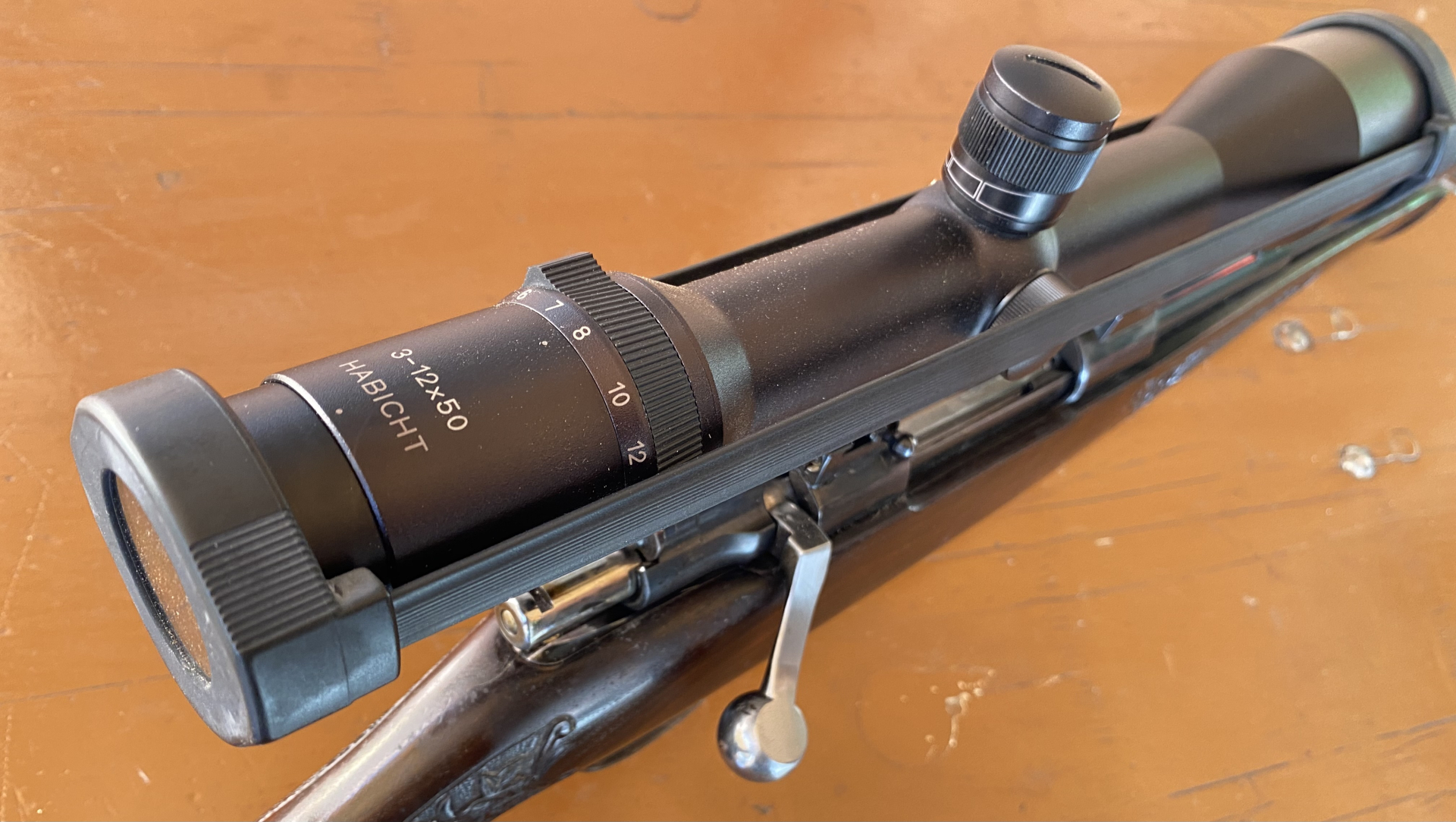 Husqvarna 8x57IS Luxus-Handschäftung links Swarovski 3-12x50 Leuchtpumkt – Bild 5