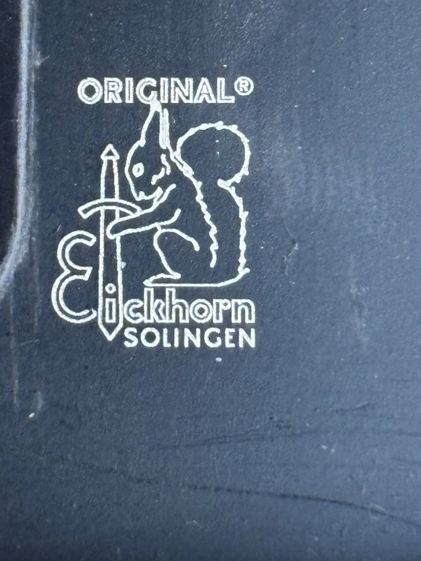 Eickhorn KM 2000 Solingen – unbenutzt mit Ziehspuren – Scheide & Tragesystem – Bild 7