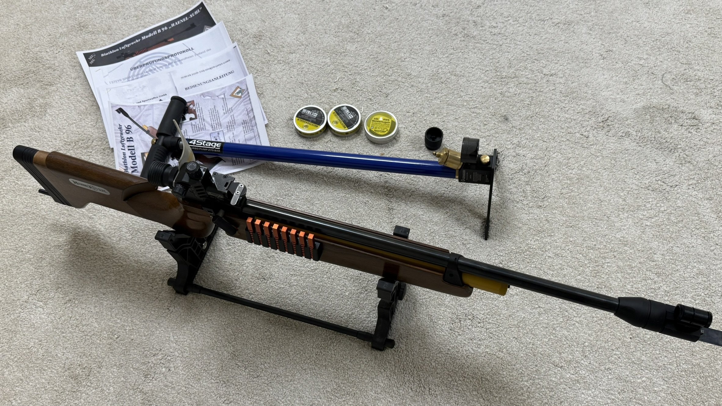 Biathlon Luftgewehr B96 von Haenel - das Original !!! Baugleich mit Steyr LGB1 – Bild 6