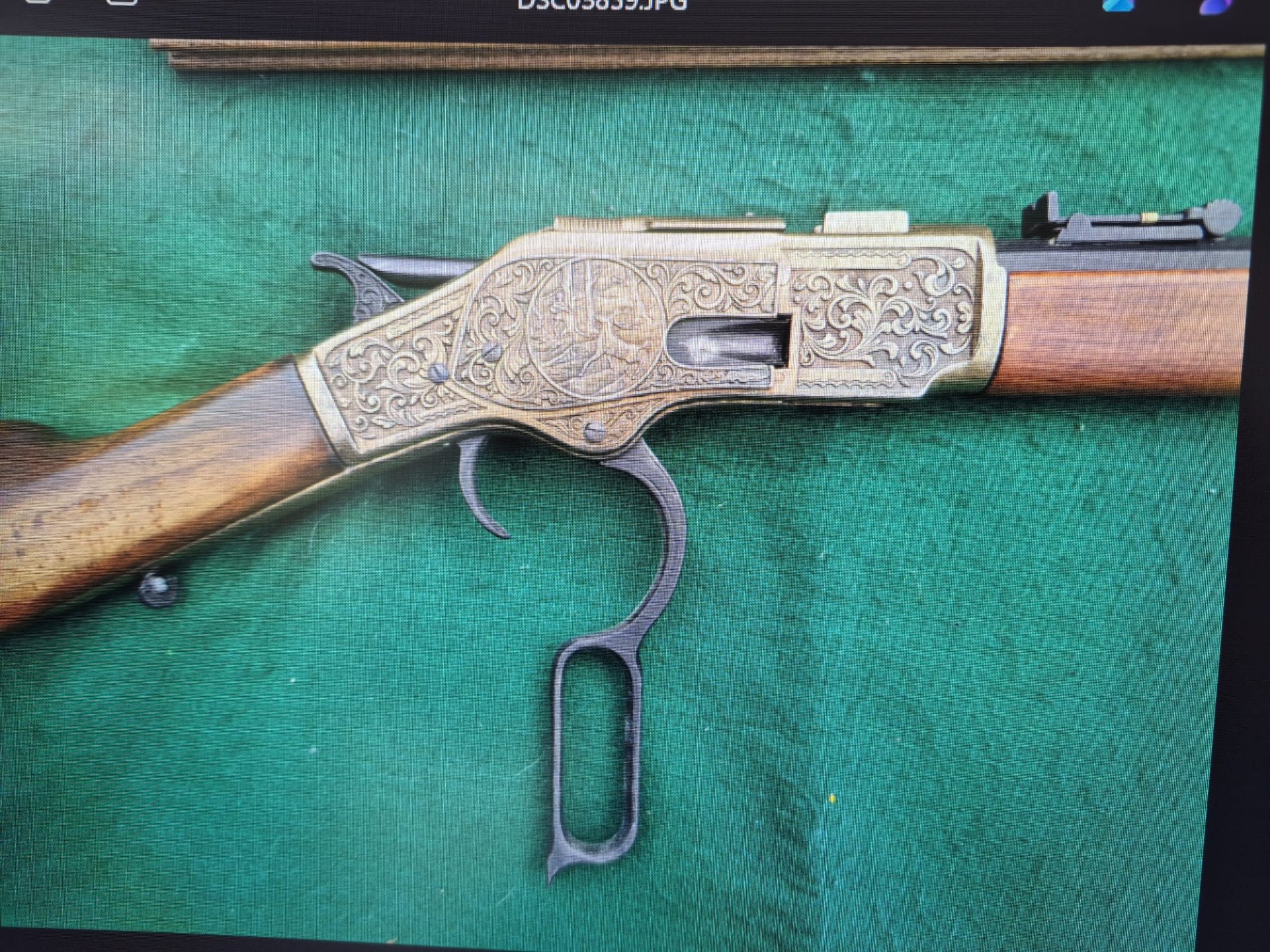 Deko Winchester (Model 73?)mit Wandaufhängung – Bild 3