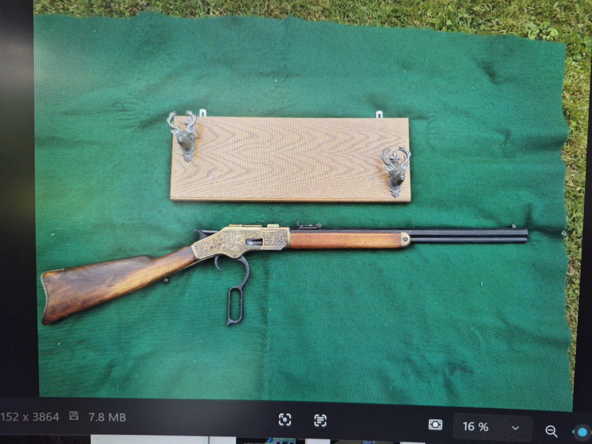 Deko Winchester (Model 73?)mit Wandaufhängung – Bild 4