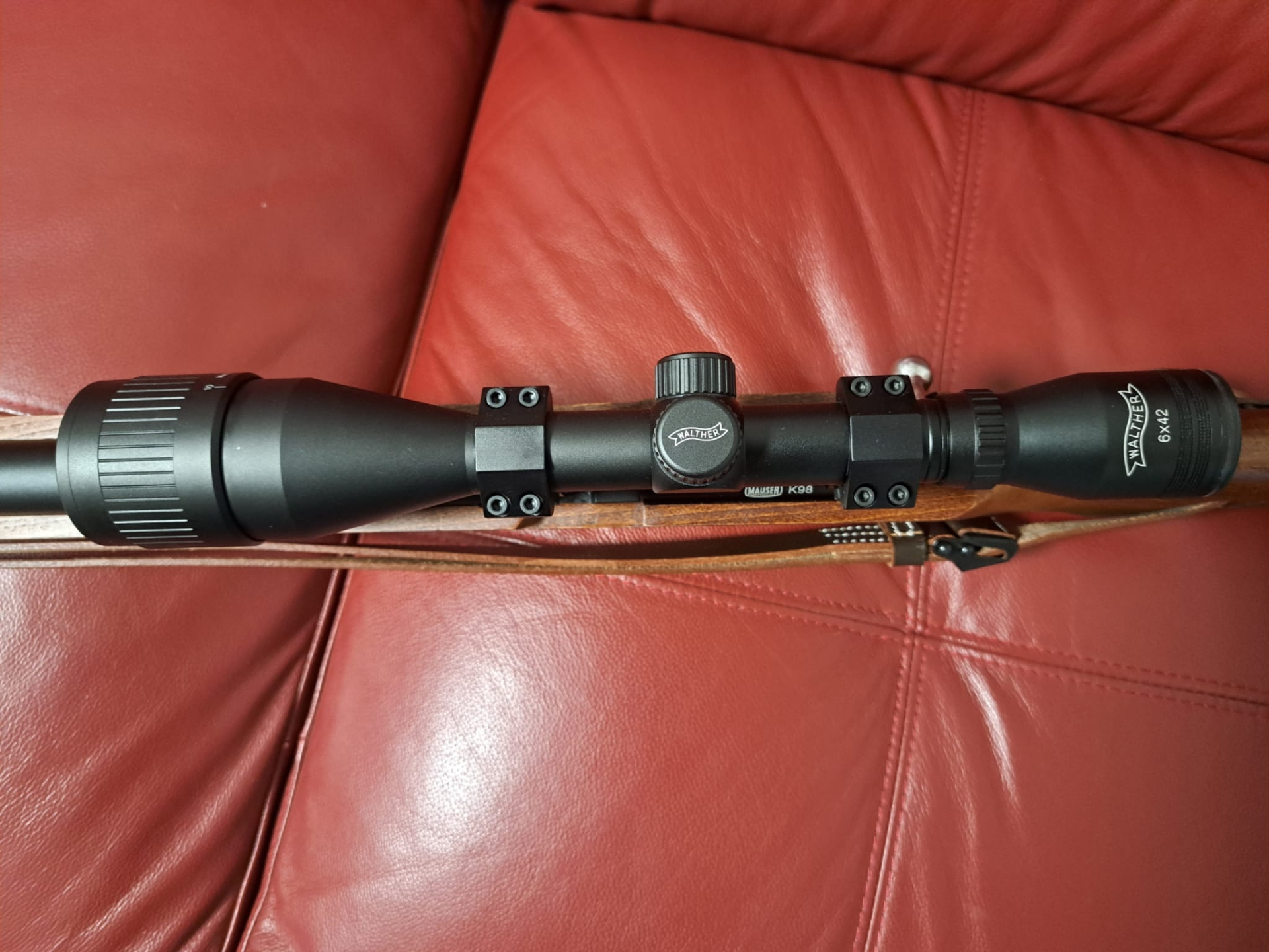 Diana Mauser K98 PCP Pressluftgewehr 4,5 mm – 4 Magazine, Walther Zielfernrohr & Zubehör – Bild 4
