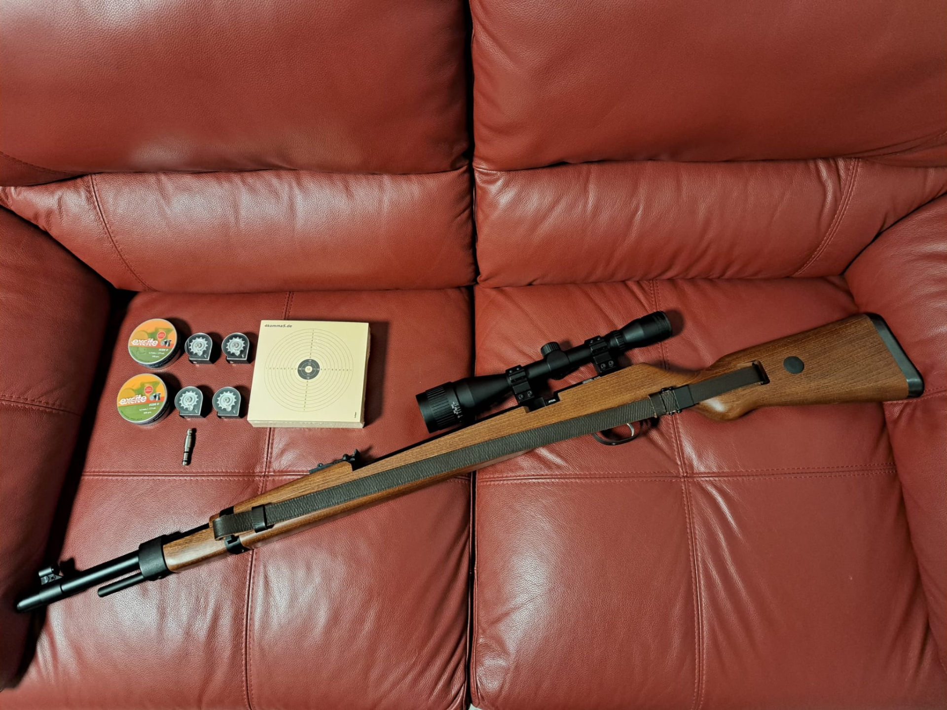 Diana Mauser K98 PCP Pressluftgewehr 4,5 mm – 4 Magazine, Walther Zielfernrohr & Zubehör – Bild 2
