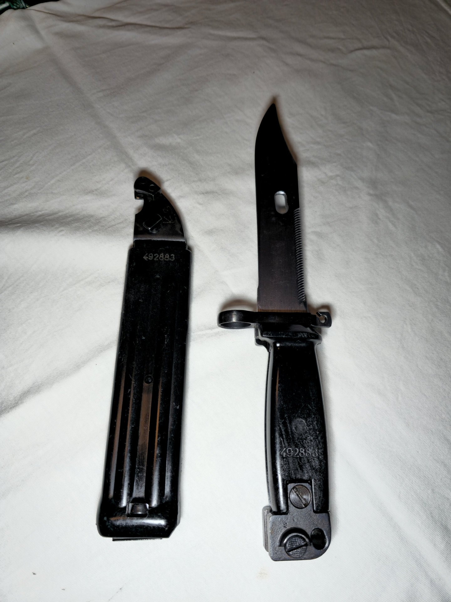 DDR NVA AK74 AK47 Mehrzweck Bajonett Modell M1974 Seitengewehr M1974 – Bild 5