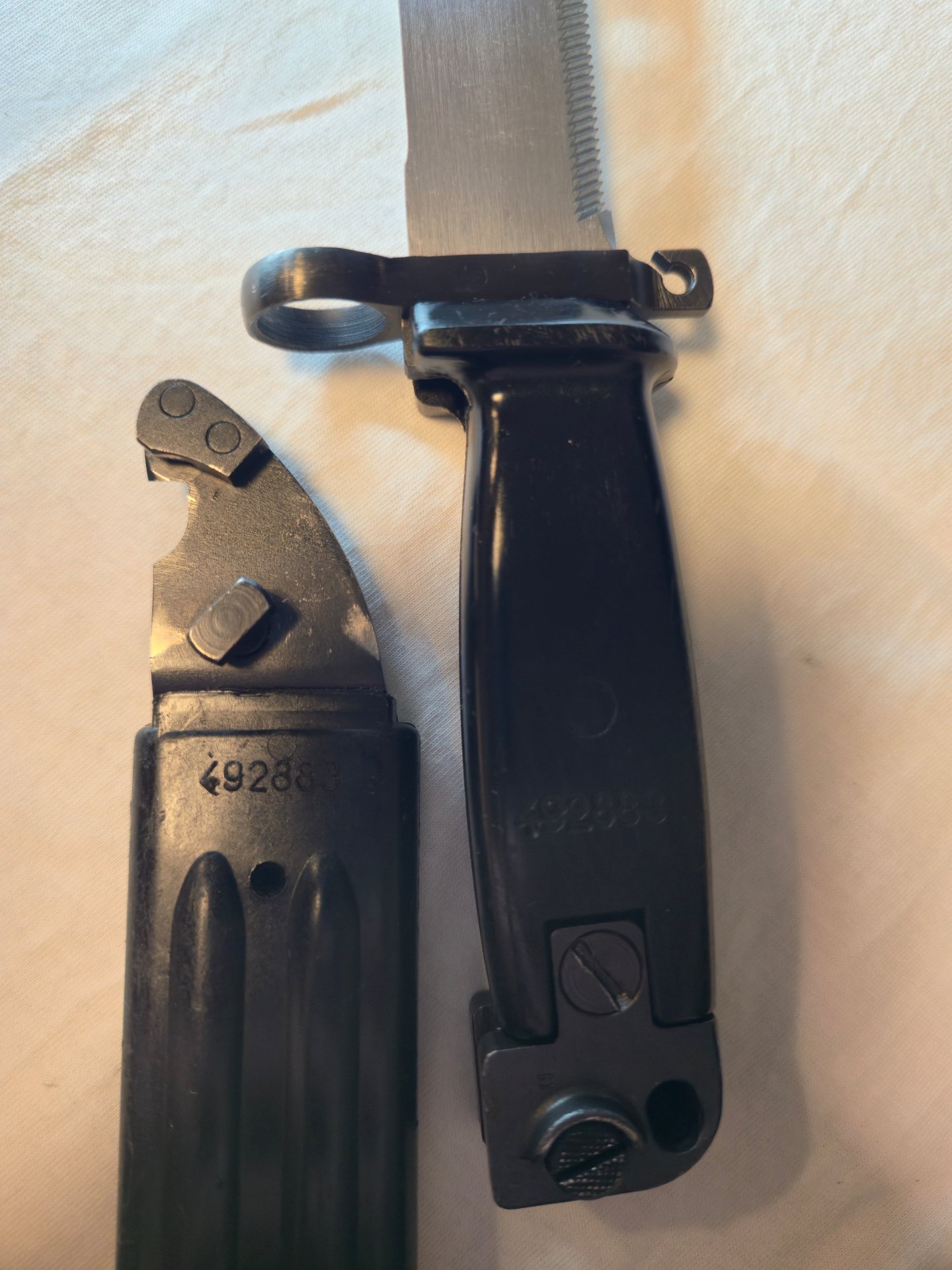 DDR NVA AK74 AK47 Mehrzweck Bajonett Modell M1974 Seitengewehr M1974 – Bild 3