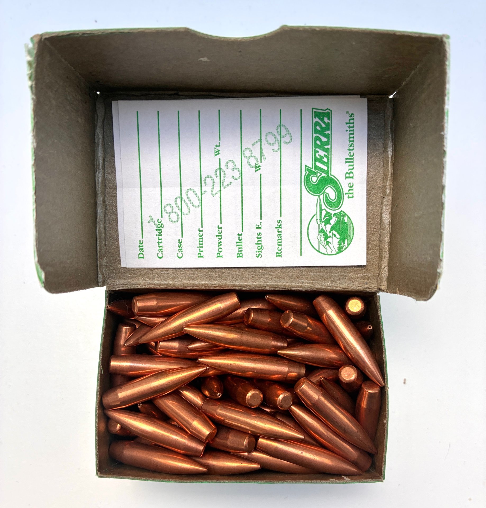100 Stck Sierra Match King Geschosse, HPBT, .308 Dia, 200gr Gewicht, Nr 2230 – Bild 2