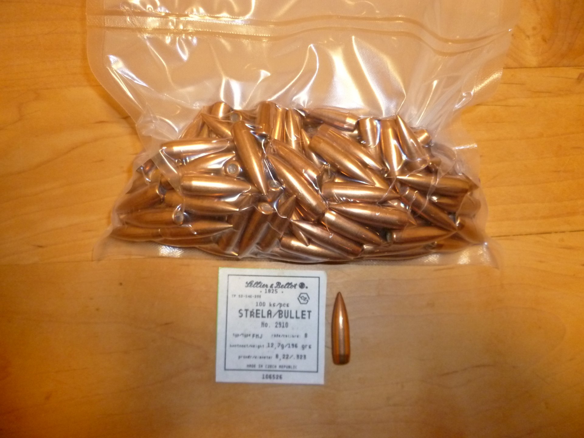 S&B 8,22/.323 FMJ 12,7g 196grs 145 Stk. – Bild 1