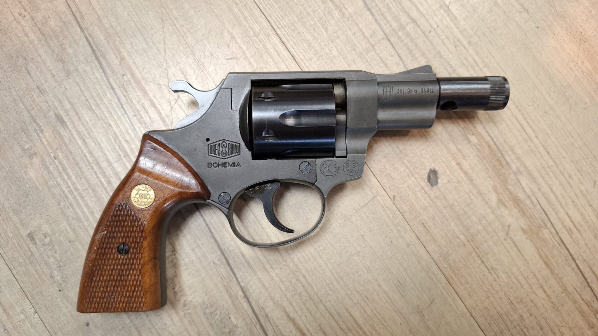 Umarex Revolver Vollstahl SRS PTS 593 Schreckschuss Stahltrommel Alfa2 – Bild 1