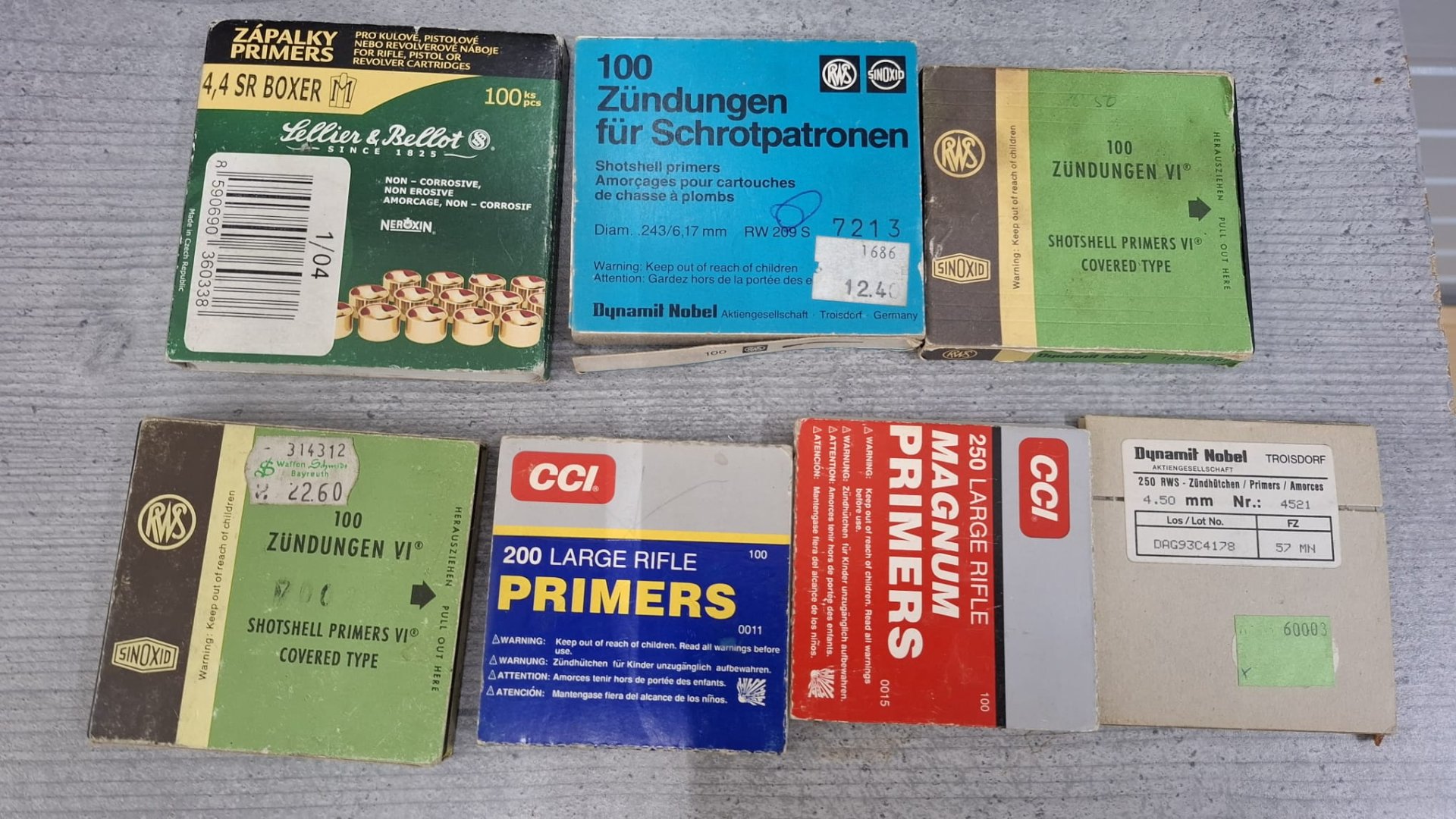 Zündhütchen Wiederladen Konvolut – Bild 1
