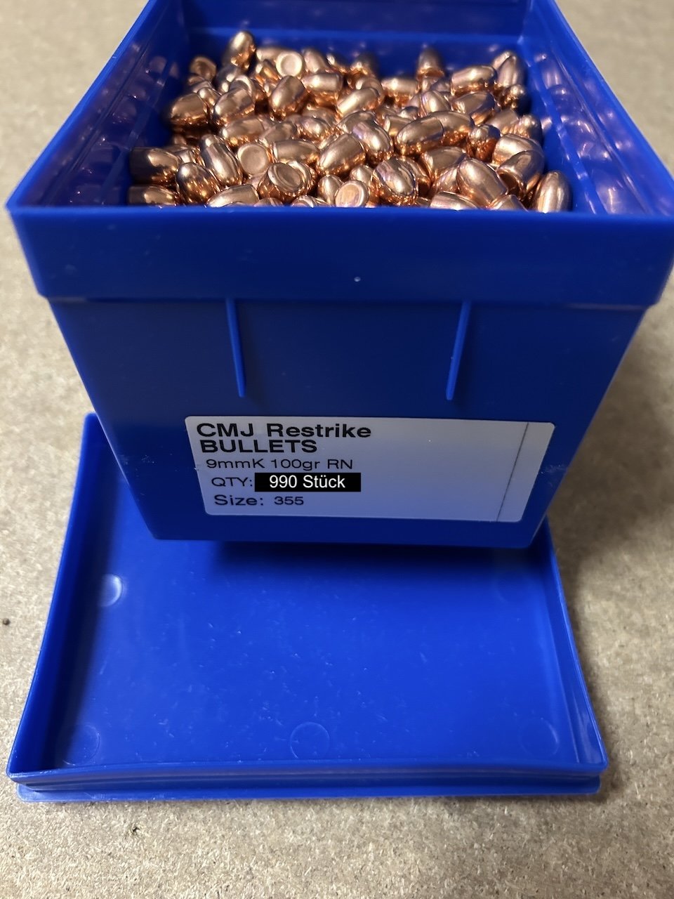 990 Stück Frontier Geschosse 9mm - 100gr - RN – Bild 1