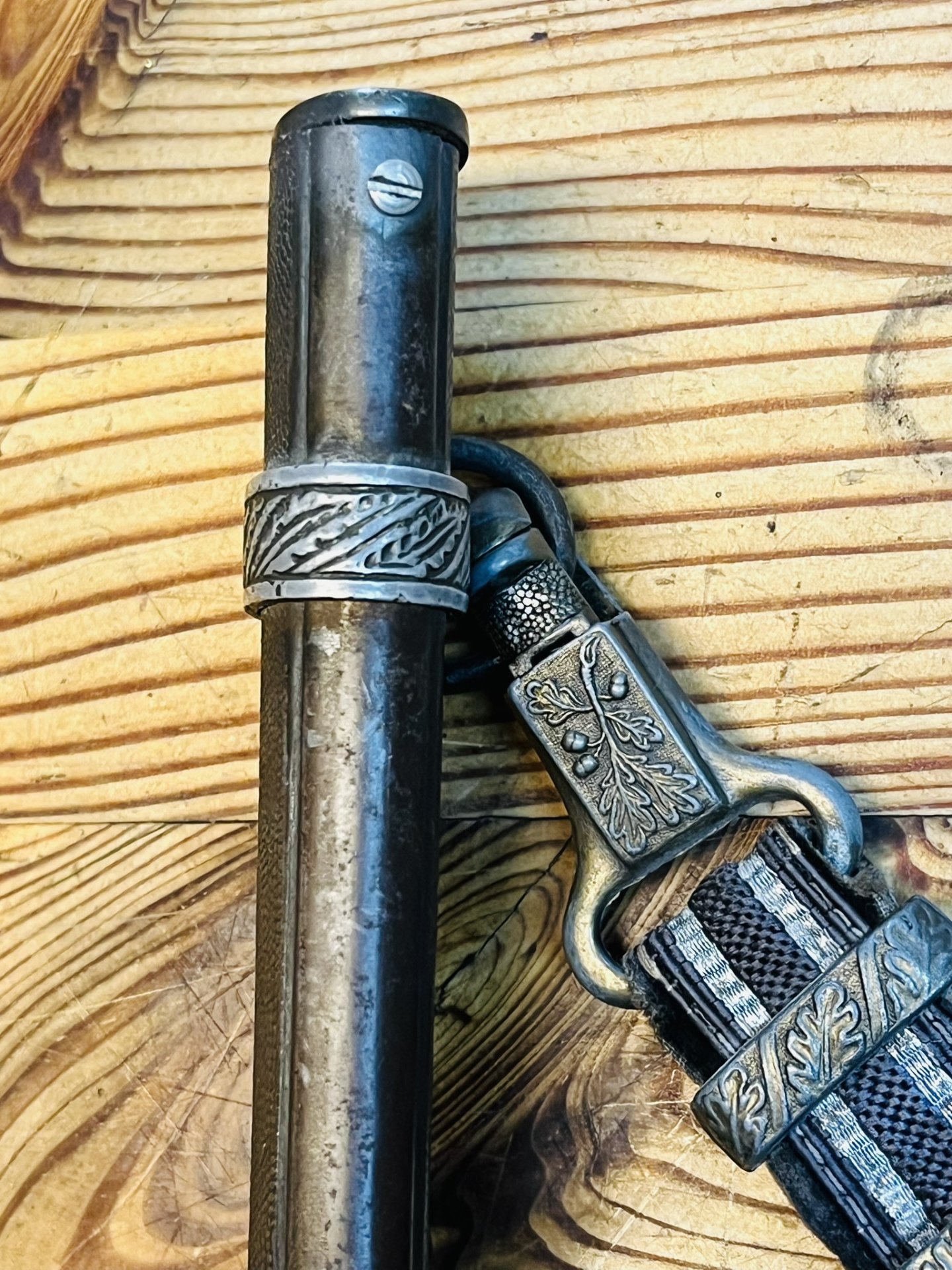 sehr schöner Wehrmacht Luftwaffen Fallschirmjäger Offz. Dolch Alcoso Gehänge & Portepee – Bild 12