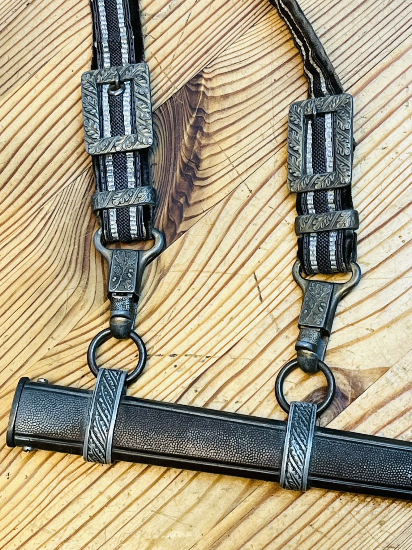 sehr schöner Wehrmacht Luftwaffen Fallschirmjäger Offz. Dolch Alcoso Gehänge & Portepee – Bild 11