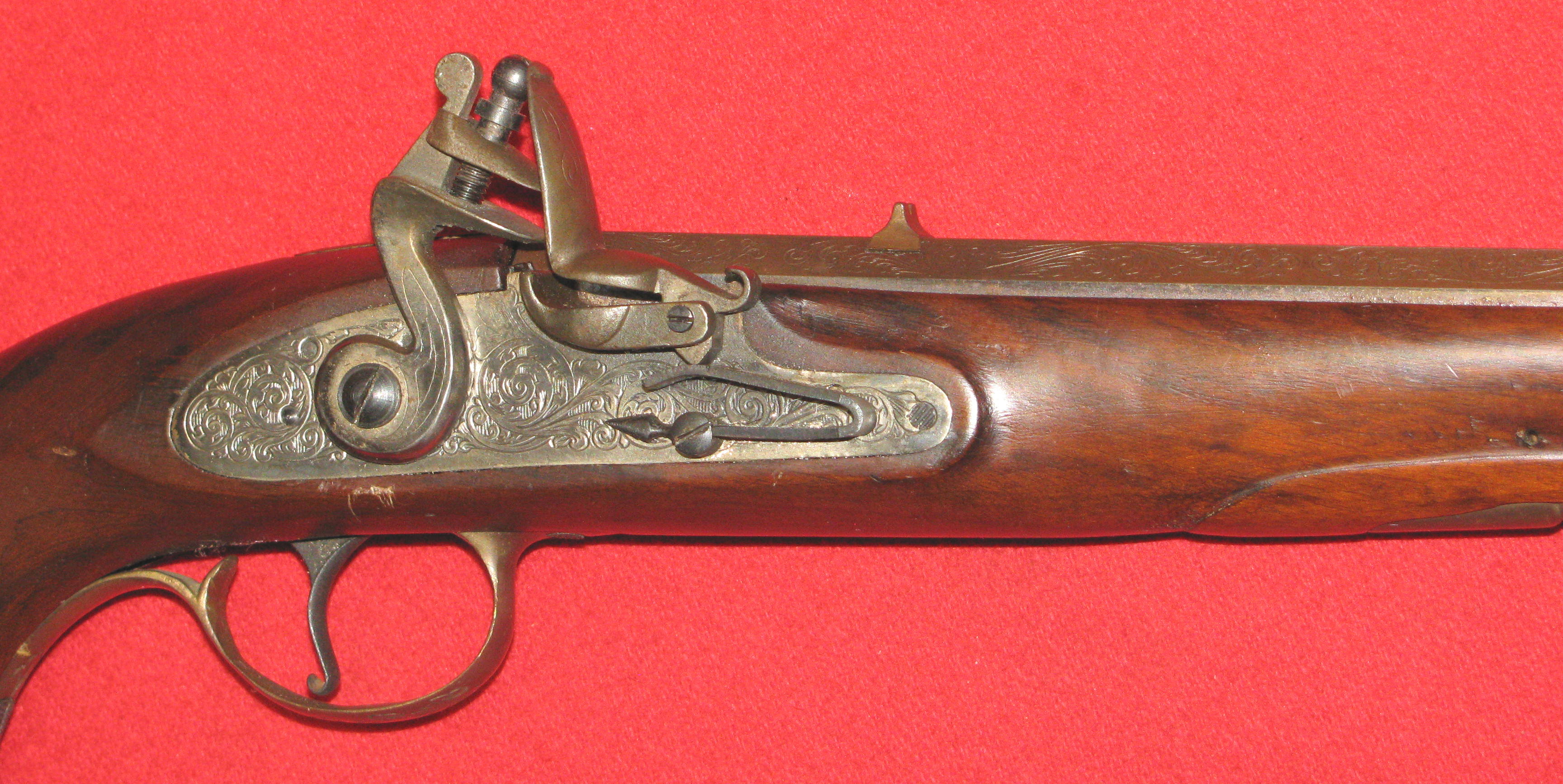 Schöne PEDERSOLI Steinschloss Vorderlader Pistole in CA. 44 – Bild 6