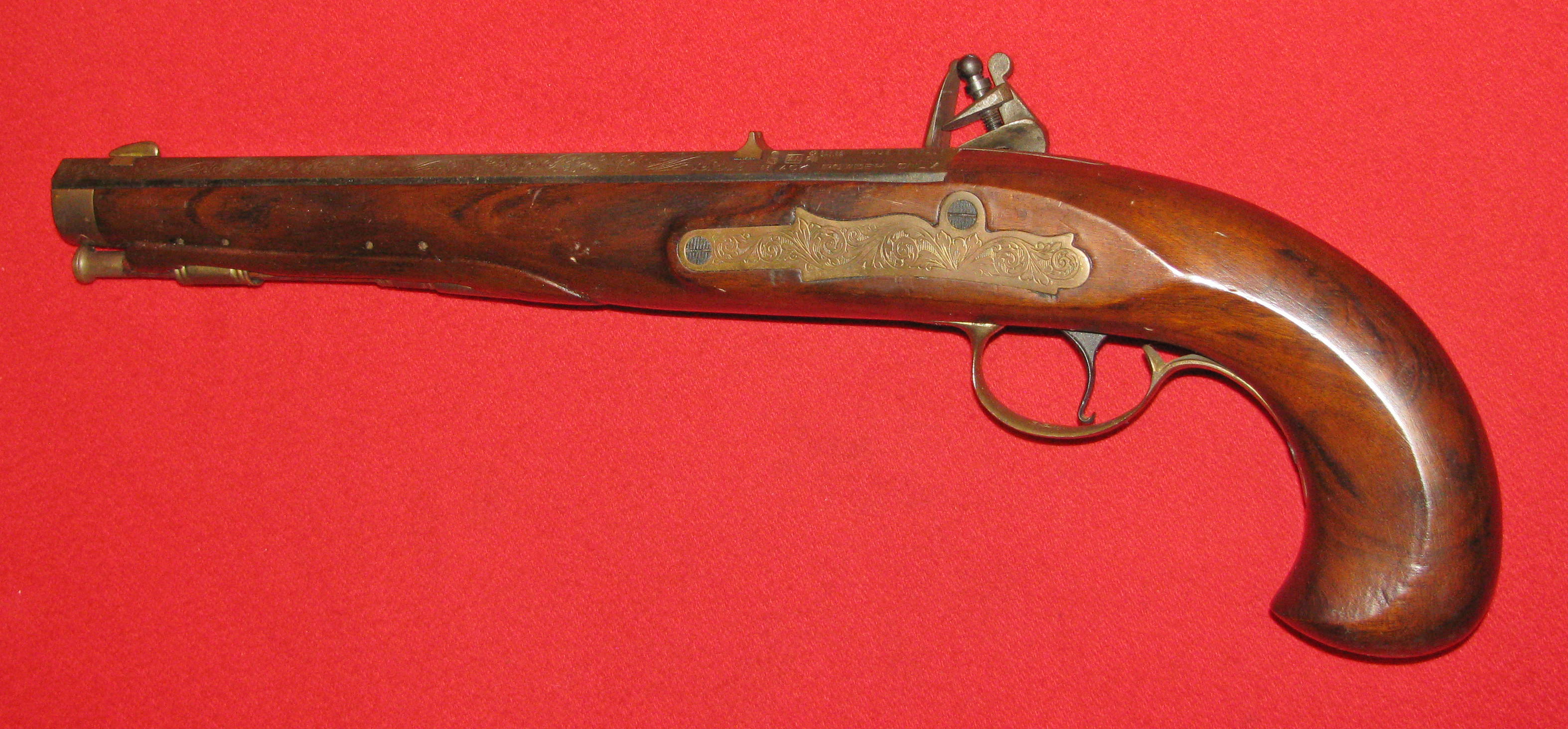 Schöne PEDERSOLI Steinschloss Vorderlader Pistole in CA. 44 – Bild 1
