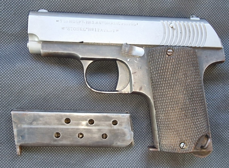 Taschen Pistole Stosel 7,65Browning Spanien Kopie Browning Colt FN 10 – Bild 2