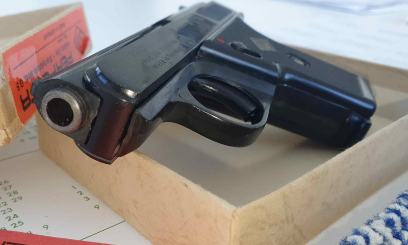 Rarität ! Perfecta-Aut. Mod. G5 Kal.8mm “erste PTB 12“von 1974 neu mit viel Zubehör – Bild 3
