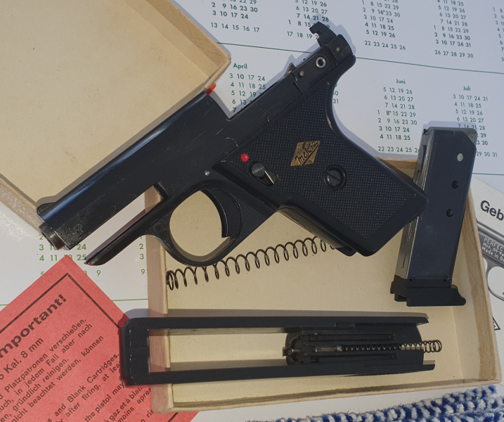 Rarität ! Perfecta-Aut. Mod. G5 Kal.8mm “erste PTB 12“von 1974 neu mit viel Zubehör – Bild 5