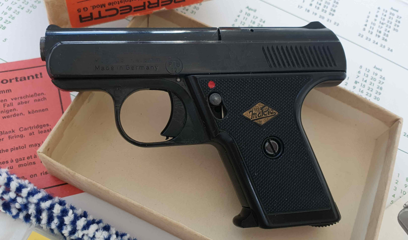 Rarität ! Perfecta-Aut. Mod. G5 Kal.8mm “erste PTB 12“von 1974 neu mit viel Zubehör – Bild 2