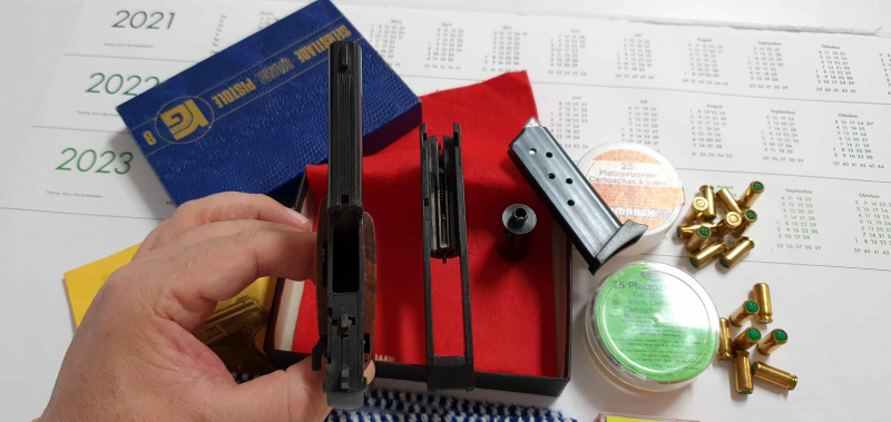 alte Fertigung, Röhm RG8 Kal. 8mm PTB 412 Beschuss II mit orig. Verpackung & Zubehör – Bild 5