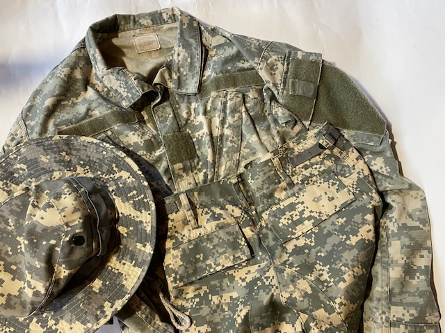 US Army Infantrie Uniform Tarn Jacke Hose Mütze No Bajonett Garand M16 – Bild 4