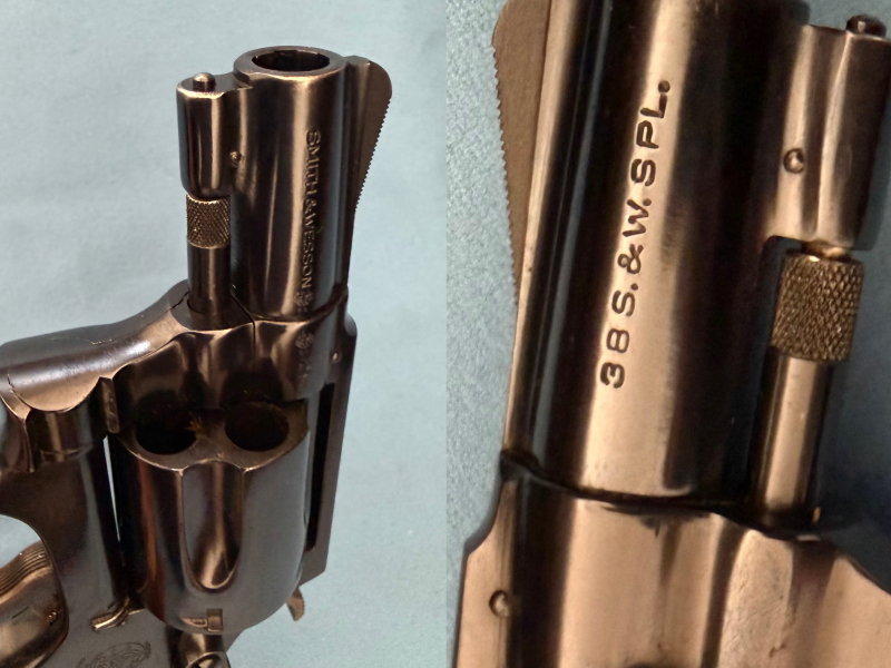 Revolver Smith & Wesson Mod. 36 Chiefs Special - .38 Spezial - Stubsnase - EXLT – Bild 3