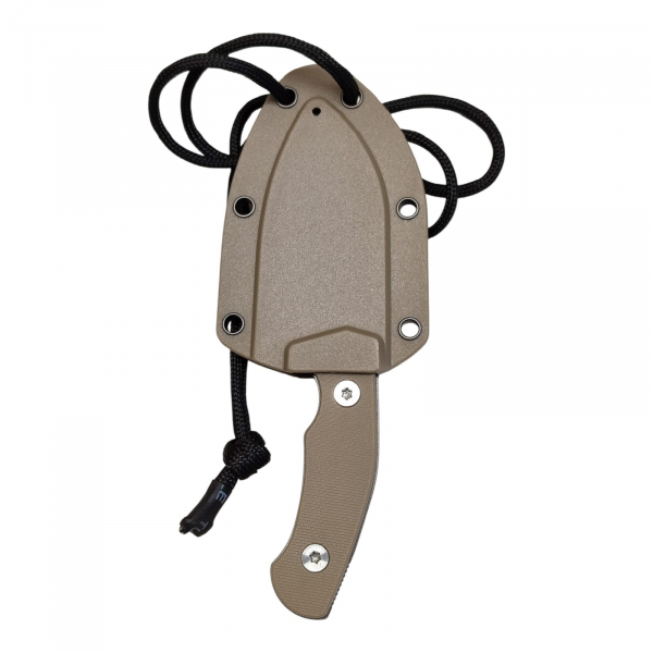 Neck Knife Messer -Sandfarben-| sehr scharf | Survival Outdoor Messer | Alltagshelfer – nuotrauka 2