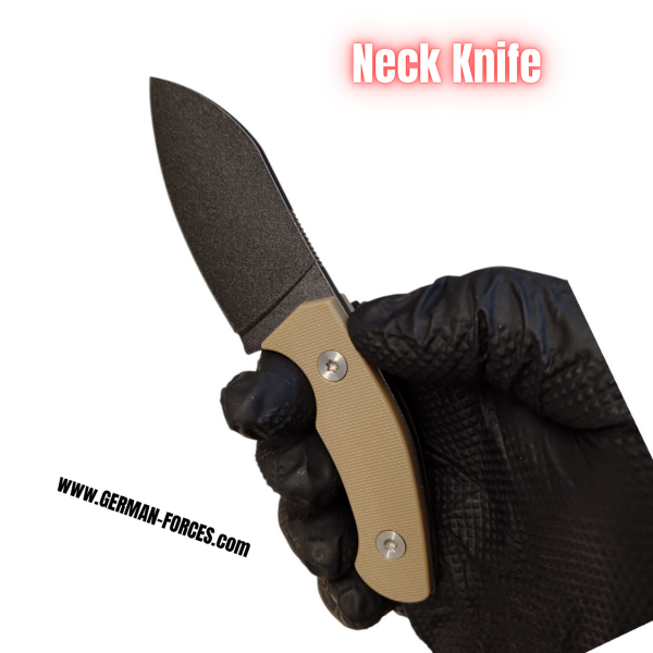 Neck Knife Messer -SCHWARZ- | sehr scharf | Survival Outdoor Messer | Alltagshelfer – pilt 3