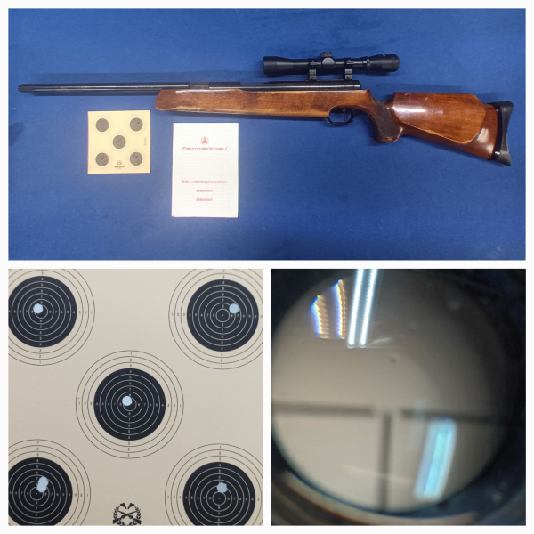 FEINWERKBAU 150 __ Match Luftgewehr + Hubertus 4x32 Zielfernrohr __ TOP – Bild 1