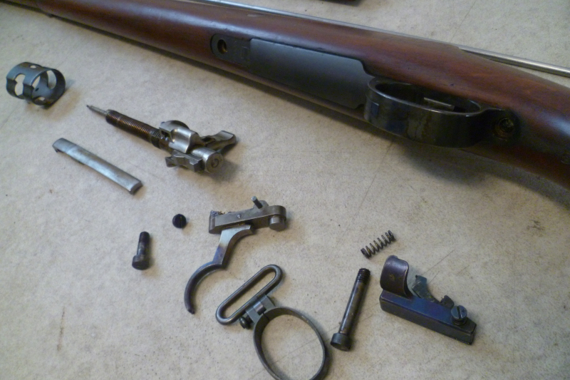 Ersatzteile und Schaft DWM Modelo 1909 Argentino – Bild 3