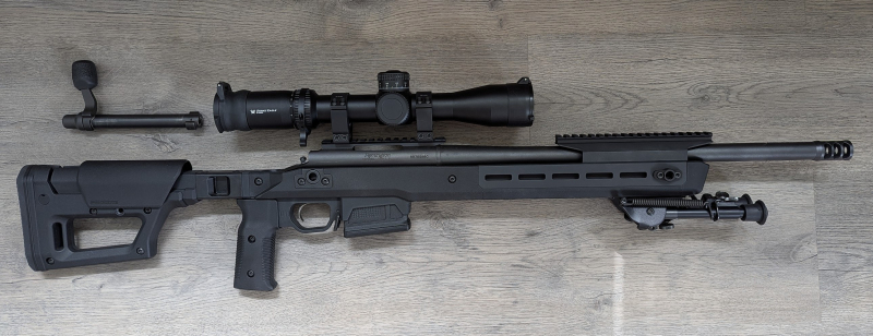 REMINGTON 700 L.H. (links!!!) .308 Win, MAGPUL SA Lite, VORTEX Strike Eagle 3-18x44, HARRIS 1A1 BR – immagine 2