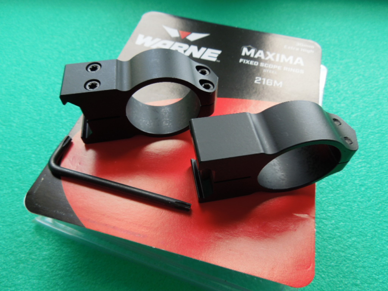 Orig. WARNE 30mm fixed RINGS aus STAHL matt Extra HIGH BH 16,5 NP € 99,90 made in USA – Bild 2