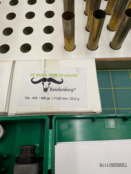 Matrize, Hülsen, Geschosse .458 WIN MAG – billede 2