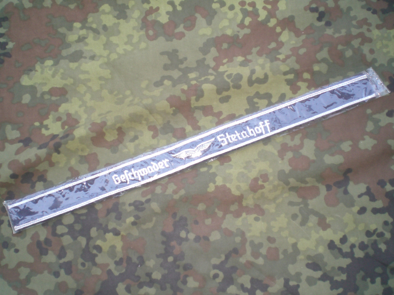 Luftwaffenärmelband Geschwader Steinhoff handgestickt – Bild 2