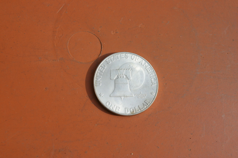 Silbermünze US 1 $ Gedenkmünze Eisenhower von 1976 – nuotrauka 2