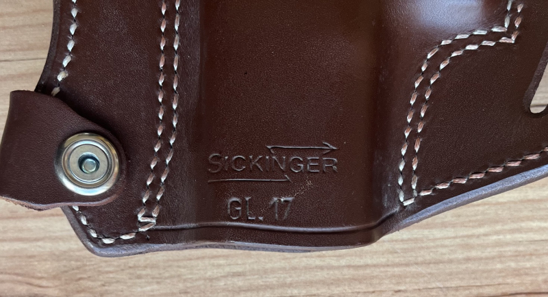 Sickinger Holster aus Leder, Glock 17 / 19 – Bild 3