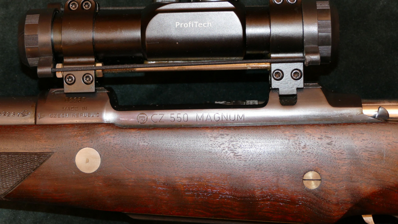 CZ 550 Magnum, Kal. .500 A-Square mit Rotpunktvisier – billede 4