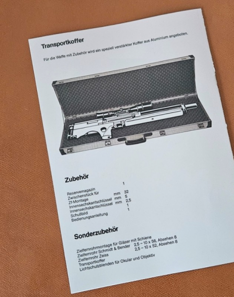 Nachdruck Bedienungsanleitung, Walther WA2000 – Bild 2